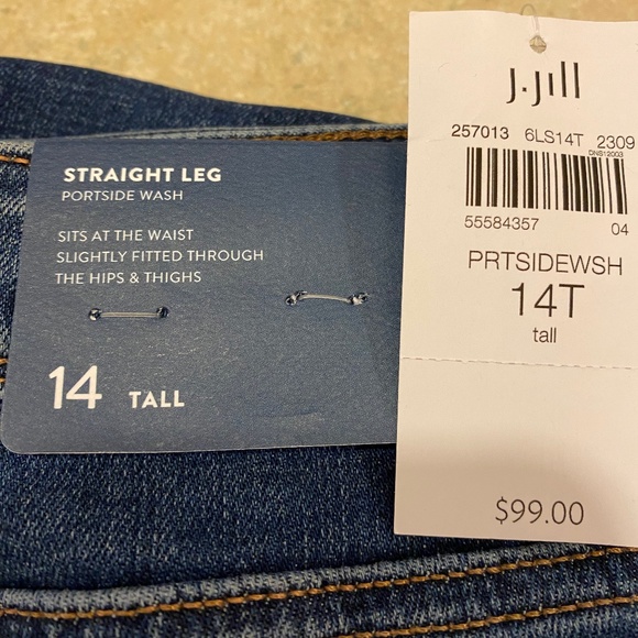 J.Jill High-Rise Straight Leg Jeans - Picture 7 of 8